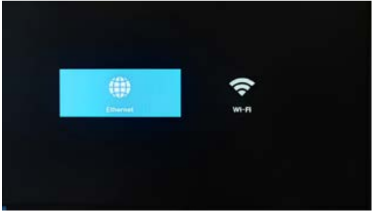 Netzwerkeinstellungen des Philips-Displays mit dem Punkt Wi-Fi