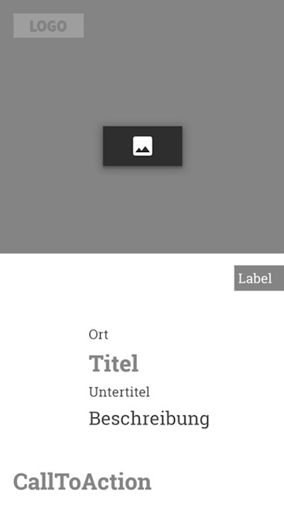 Vorlage Modern im Hochformat: News