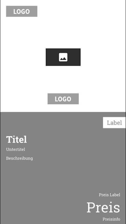 Vorlage Modern im Hochformat: Produkt