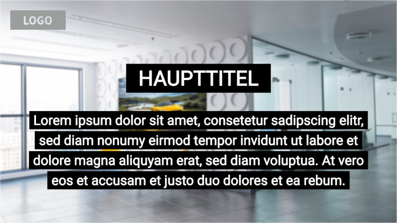 Vorlage Modern im Querformat: Ankündigung