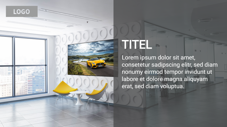 Vorlage Modern im Querformat: News